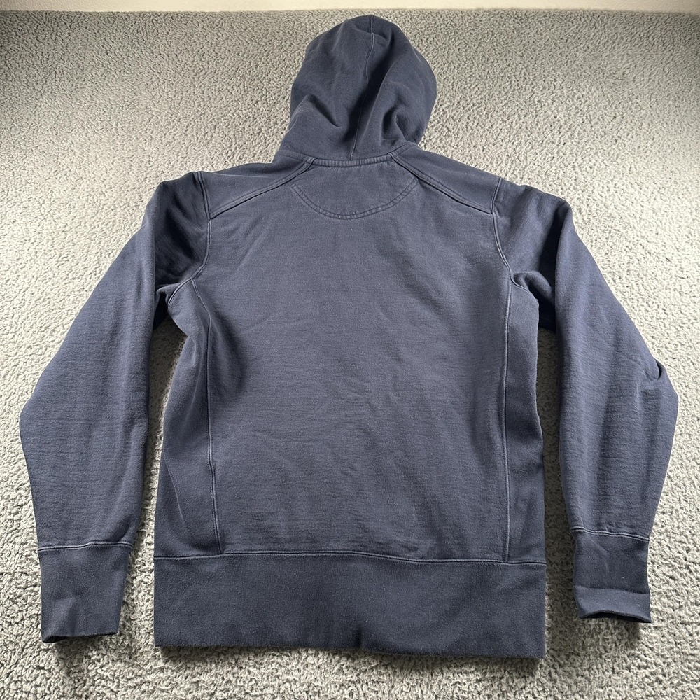American Giant Hoodie Mens M Blue Full Zip Fleece Sweatshirt USA Heavyweight - Picture 5 of 11